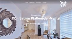 Desktop Screenshot of dr-pfaffeneder-zahnarzt.com